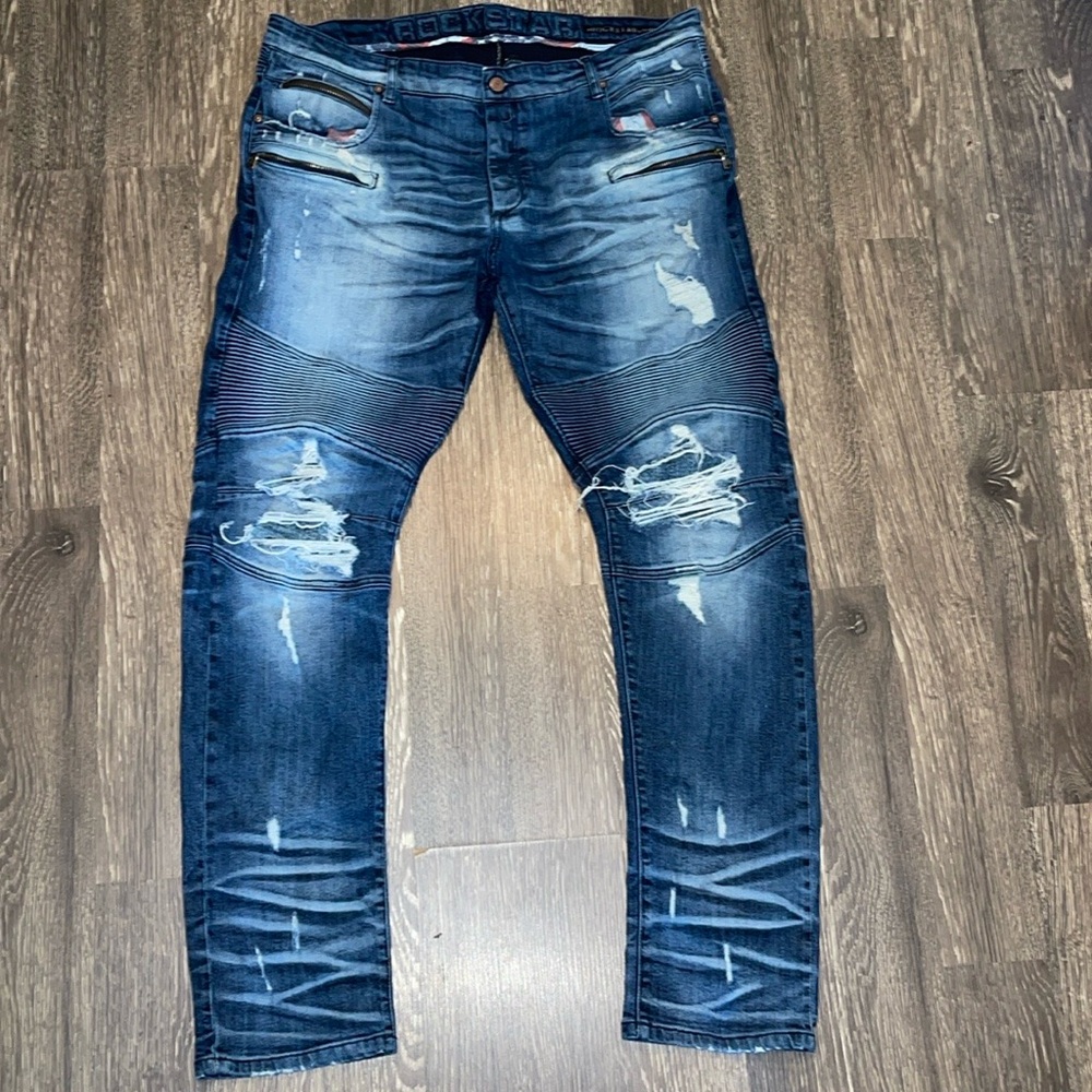 Rockstar Original RSM214-Signature Biker Jeans Size: 40x33